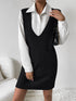'Xylia' Sleeveless V Neck Sweater Dress - Celes Fashion